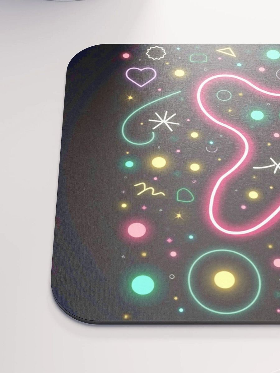 Neon Geometric Mouse Pad product image (6)