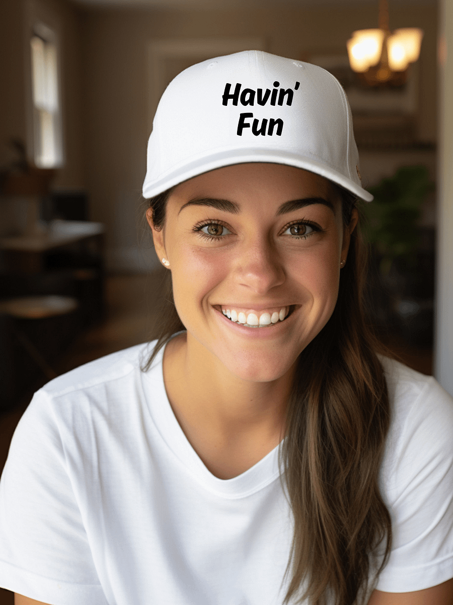 "Havin’ Fun" Upbeat Unisex Hat product image (2)