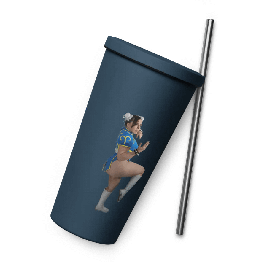 Chun Li Insulated Tumbler w/ Straw product image (5)