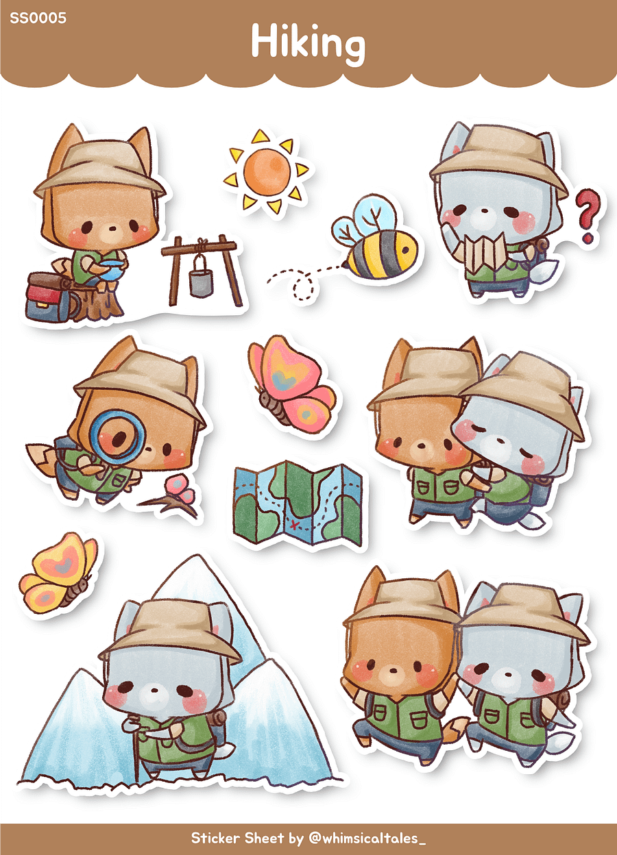 Hiking | Sticker Sheet product image (1)