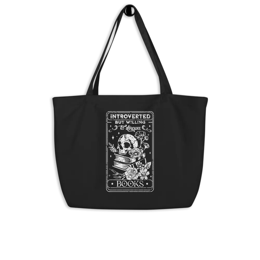 Introverted But Willing To Discuss Books Bag product image (8)