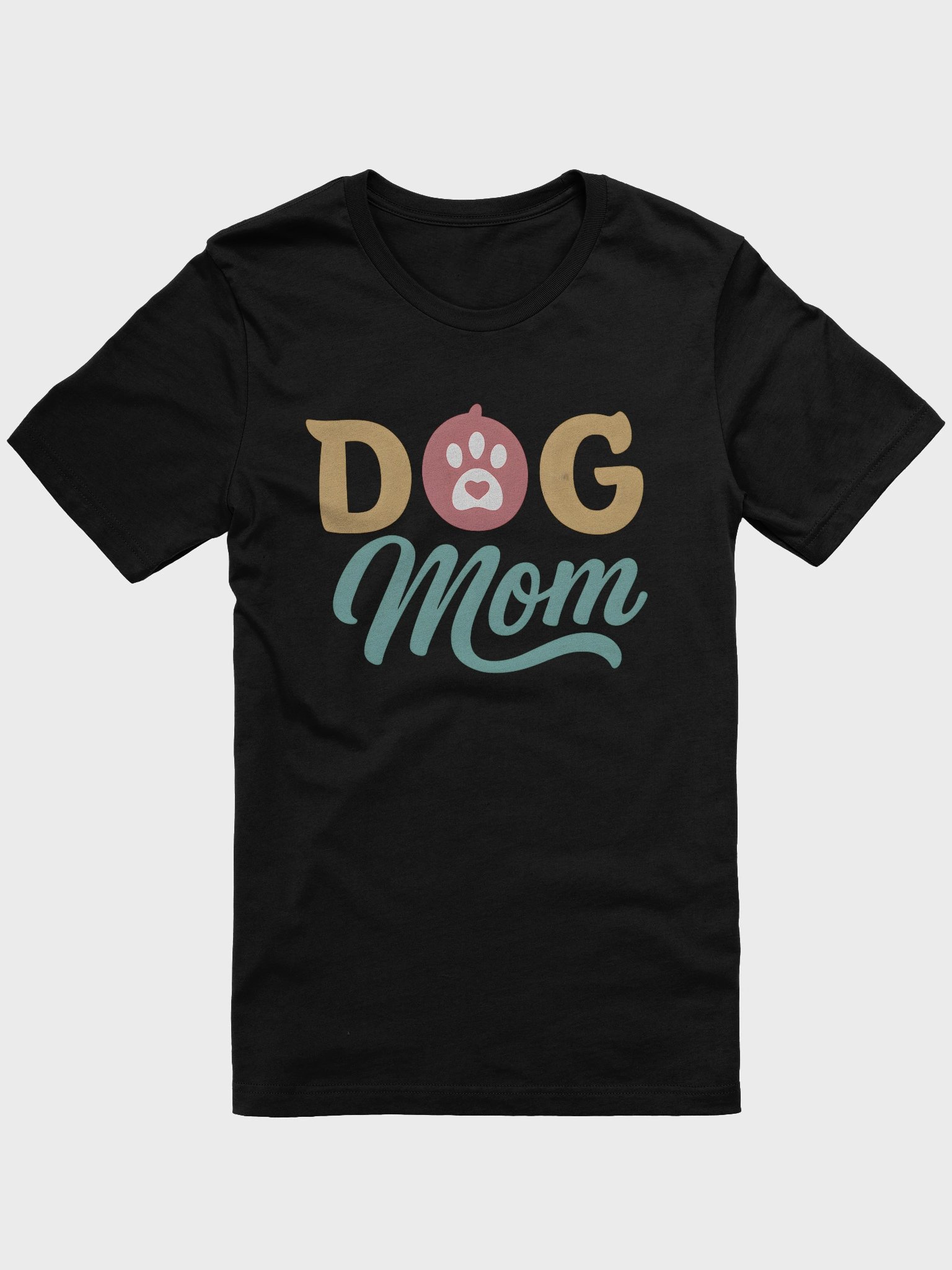 Dog Mom T-Shirt | Cute Pet Lover Tee with Paw Print | Gift for Dog Moms product image (1)