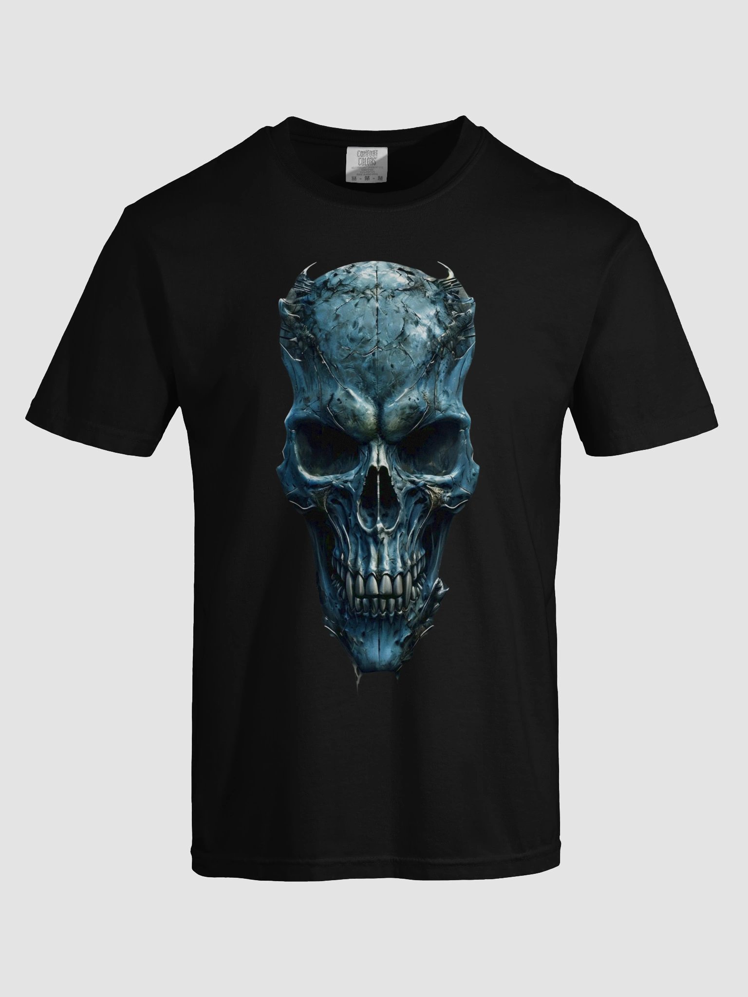 Metallic Skull Artistic Comfort Color 1717 T-Shirt product image (18)