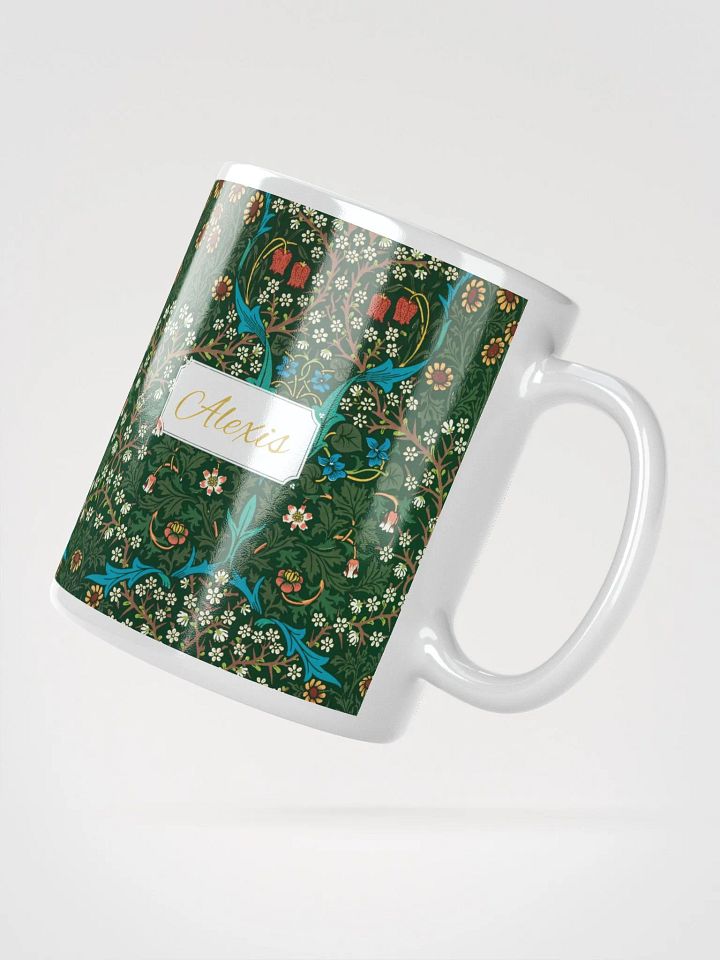 Personalized Tulip Pattern White Glossy Mug product image (2)