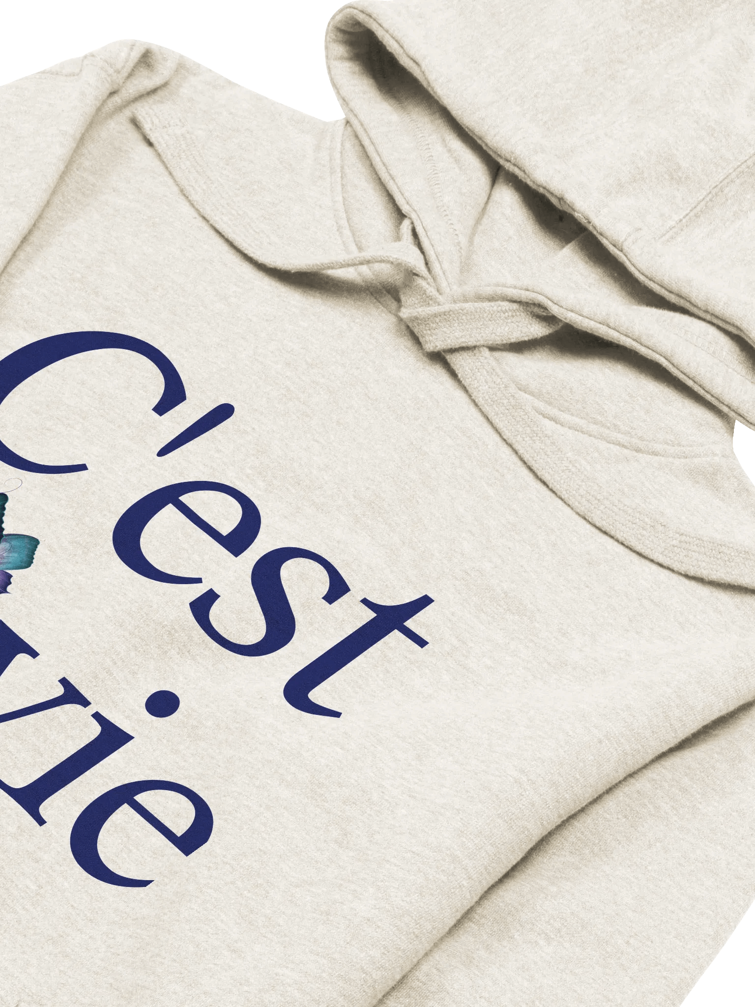 Vibrant Butterfly 'C'est la vie' Hoodie product image (13)