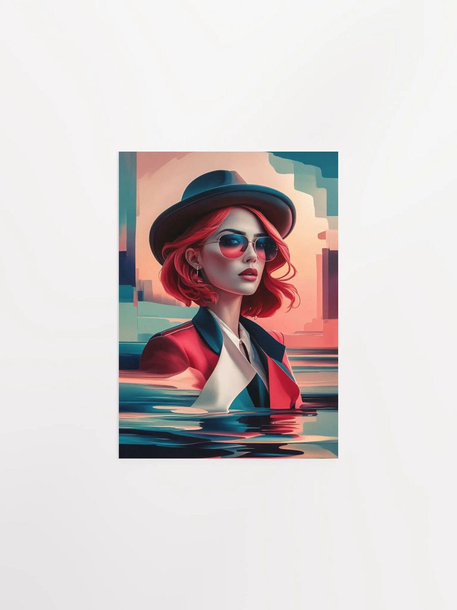 Abstract illustration of a Woman Poster - 1 product image (1)