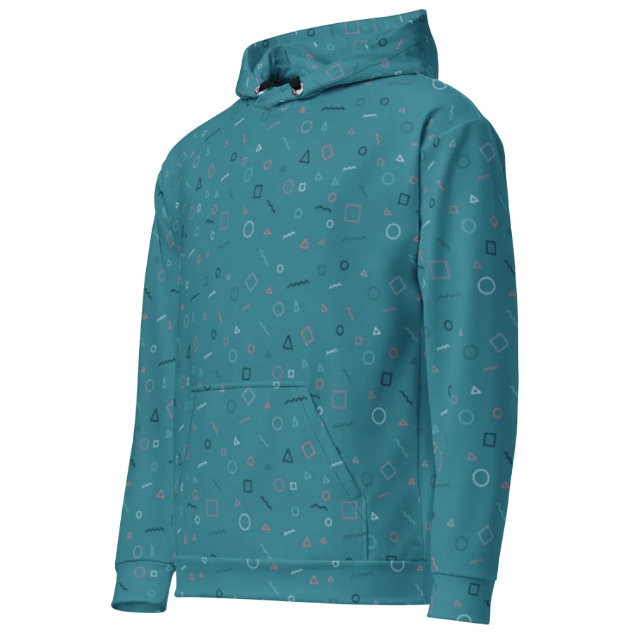 Turquoise Shapes Hoodie product image (2)