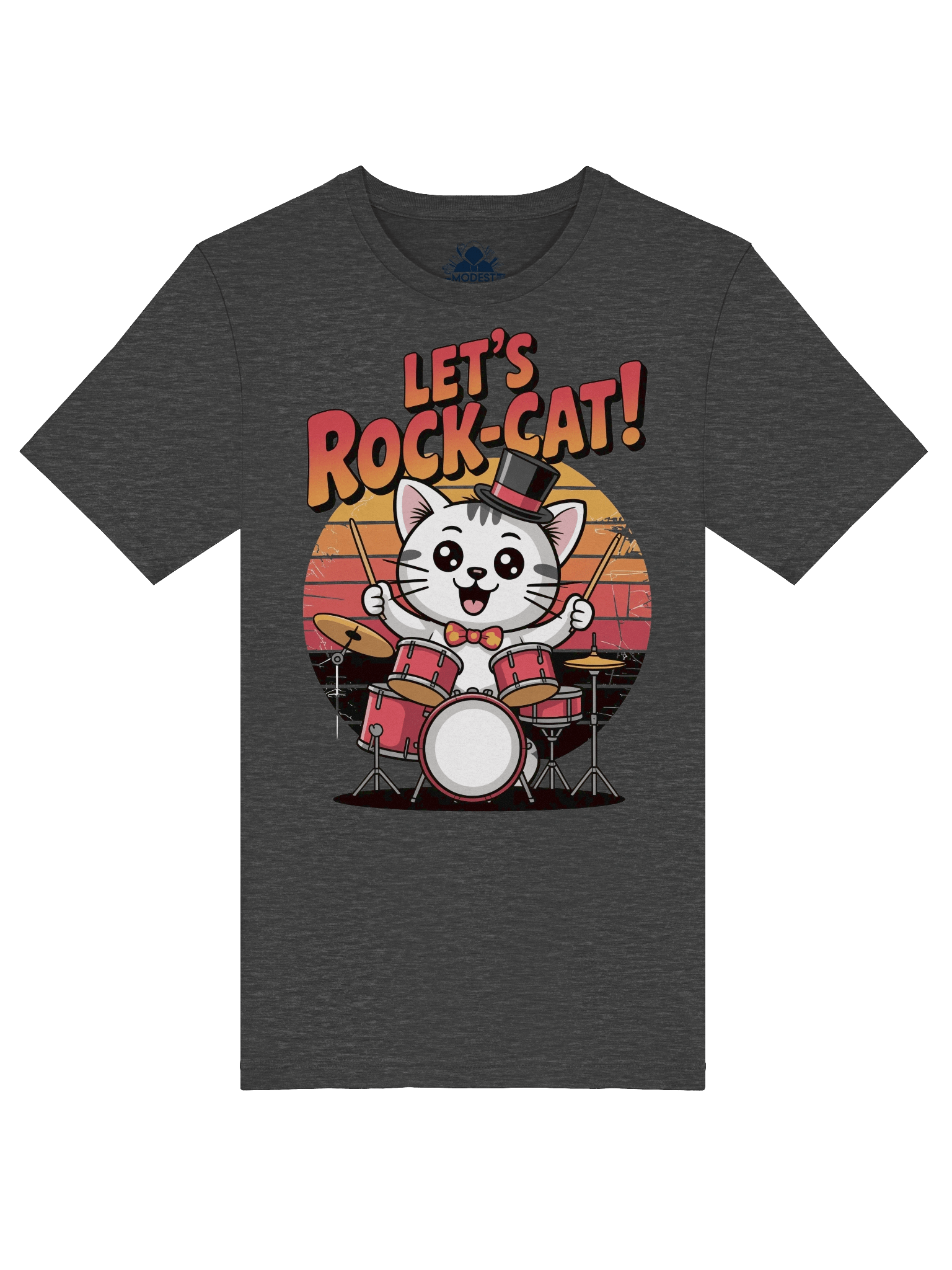 Rock-Cat Drummer T-Shirt product image (6)