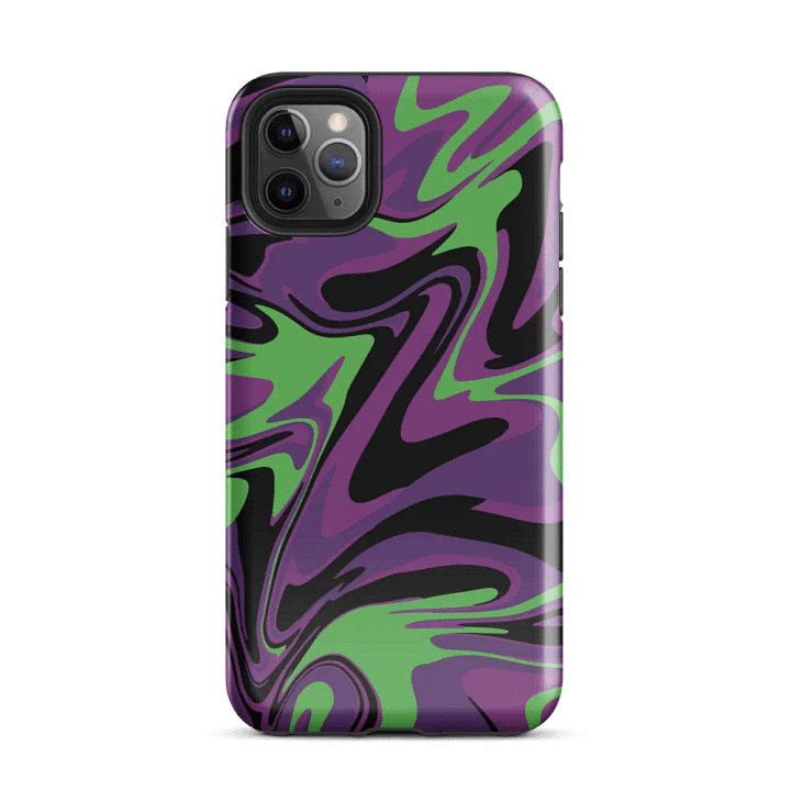 Purple Lime Swirl Tough Case for iPhone® product image (1)