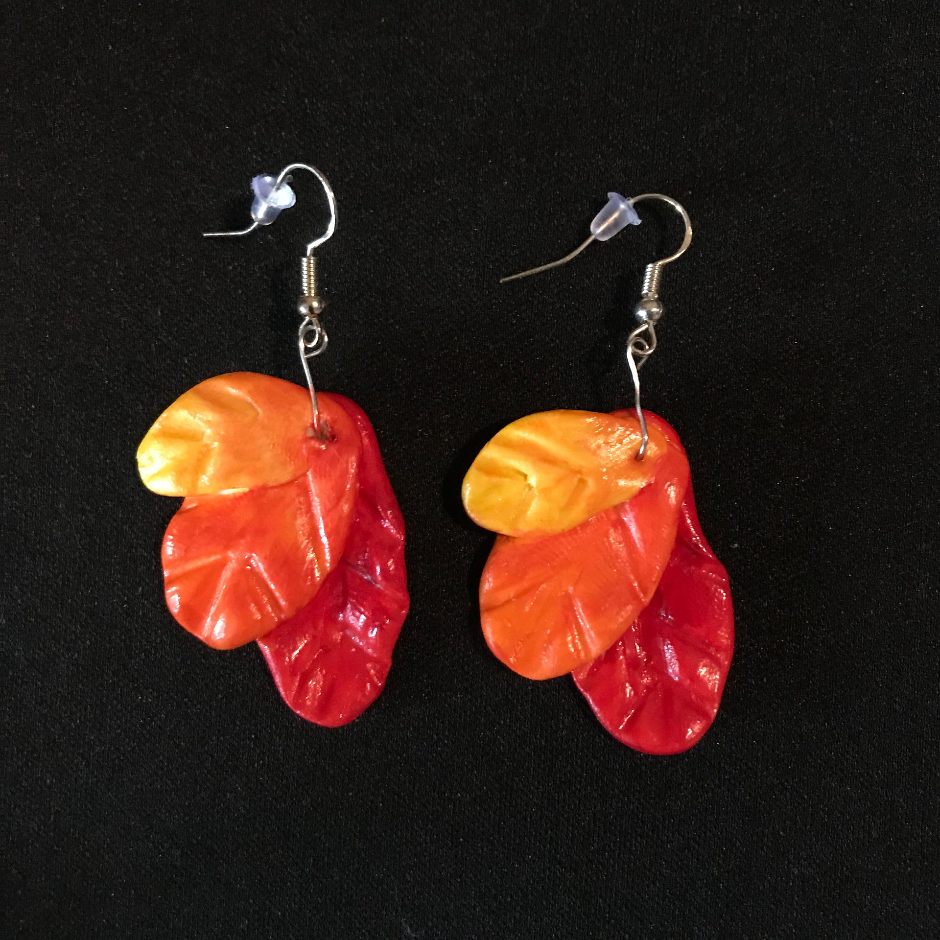 Fall Leaves Clay Earrings product image (2)