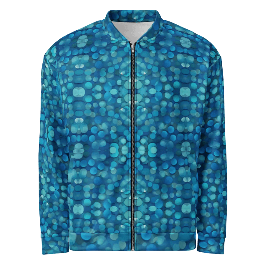 Blue Mosaic Dreams Bomber Jacket product image (1)