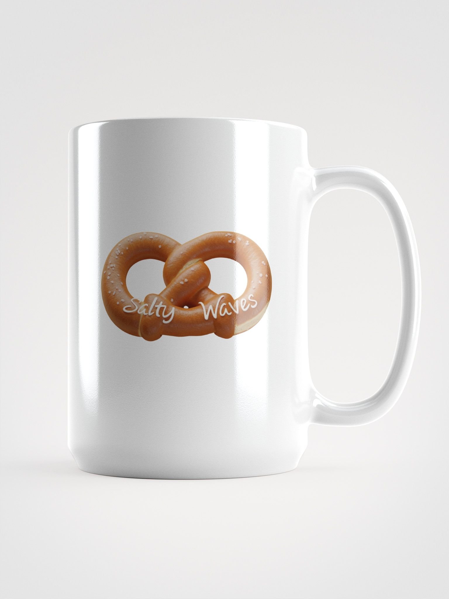 Pretzel Salty Waves White Glossy Mug product image (1)