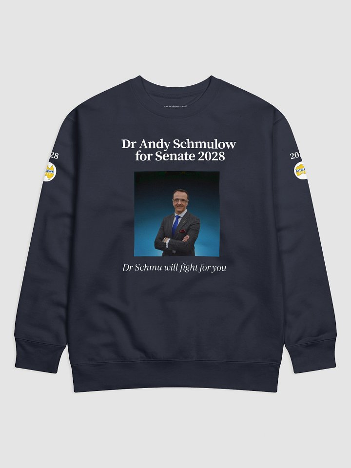 Dr Schmu will fight for you sweatshirt (Black or Navy) product image (1)