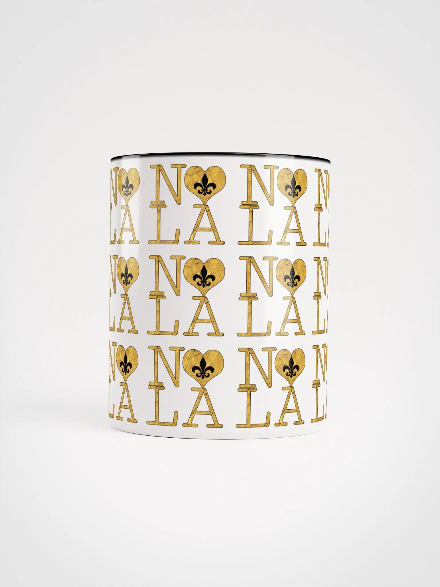 I LOVE NOLA **LEGACY COLOR MUG** (GOLD WRAP FULL OUTLINE + FULL INFINITY) product image (57)