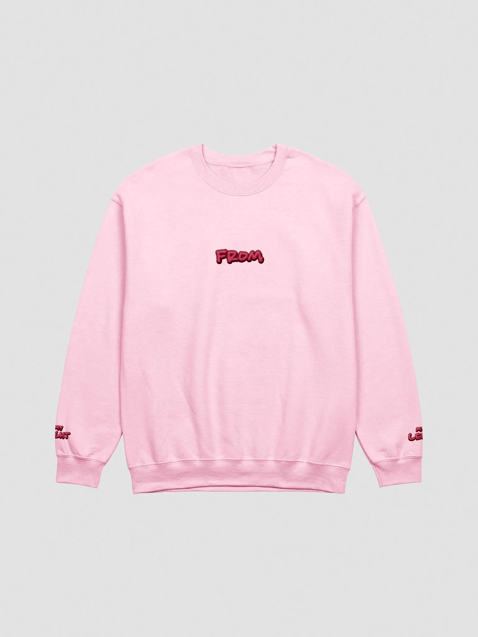 my left from my right embroidered crewneck (ROSE DESIGN) product image (2)