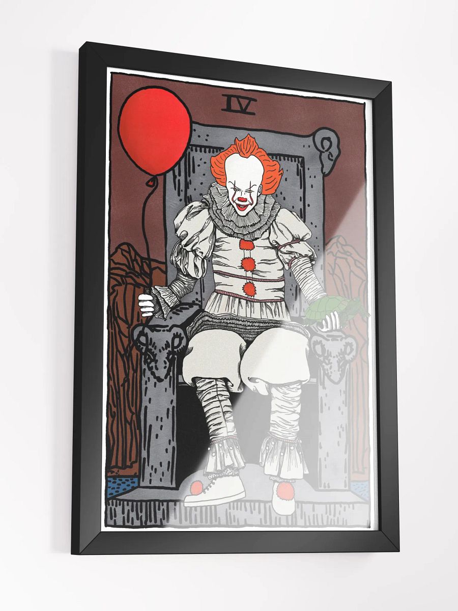 New Pennywise Emperor Tarot Card Framed Print product image (3)
