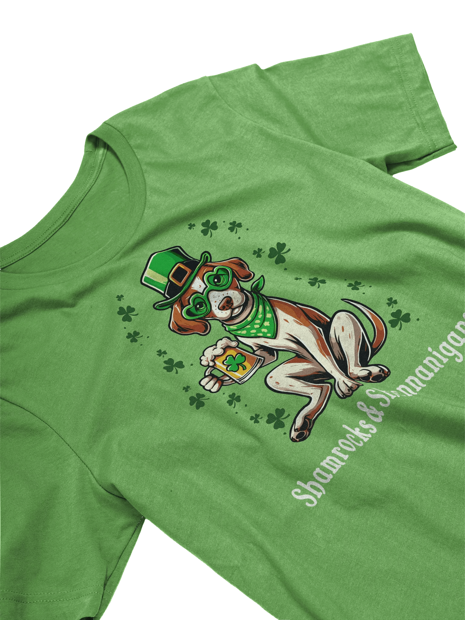 Brittany Spaniel St. Patrick's Day T-Shirt product image (2)