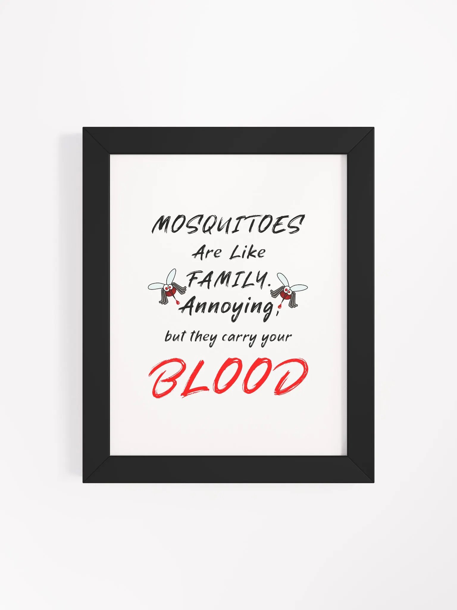 Bloodthirsty Mosquitoes Framed Matte Poster product image (33)