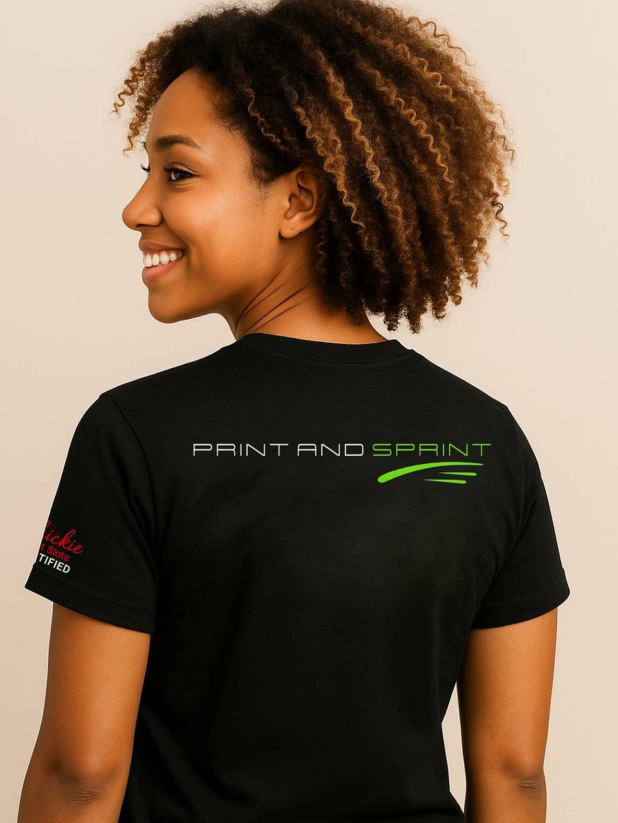 CASHOUT - "Print and Sprint" Unisex Black Edition Tee product image (4)
