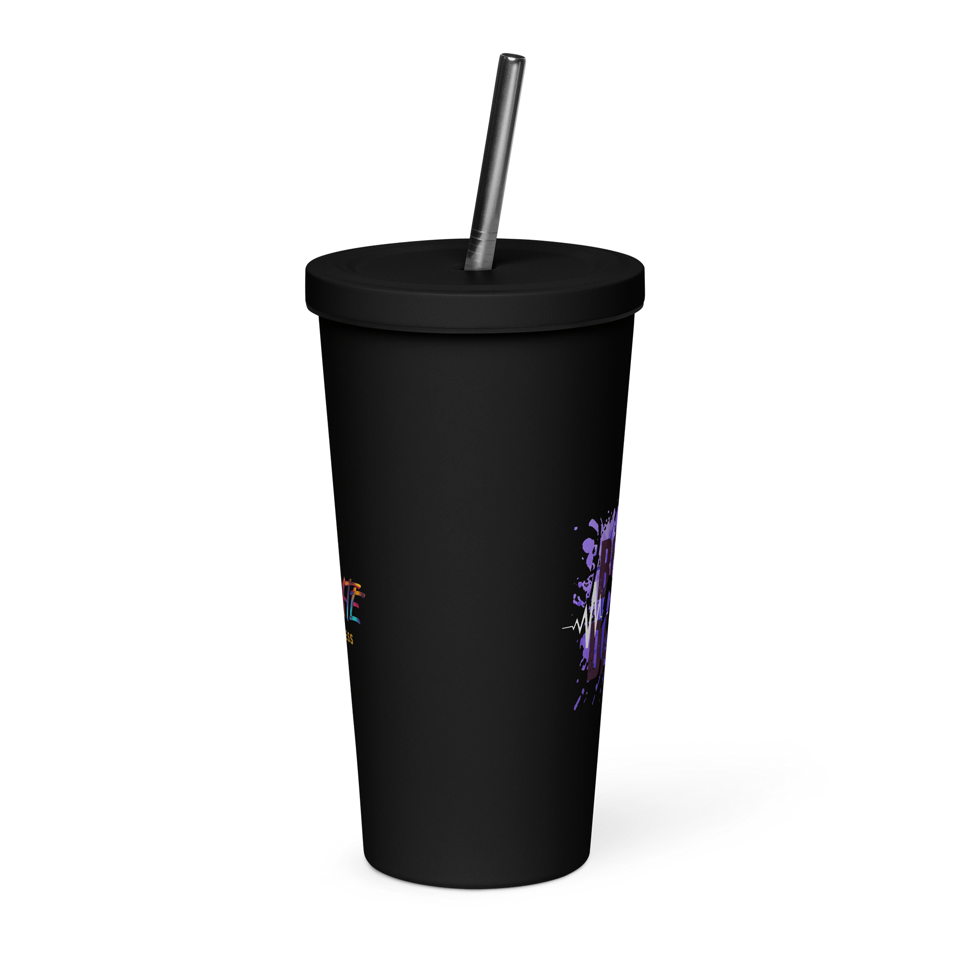 Create Greatness + Born to Dance Vibrant Beats His Silhouette Insulated Tumbler product image (1)