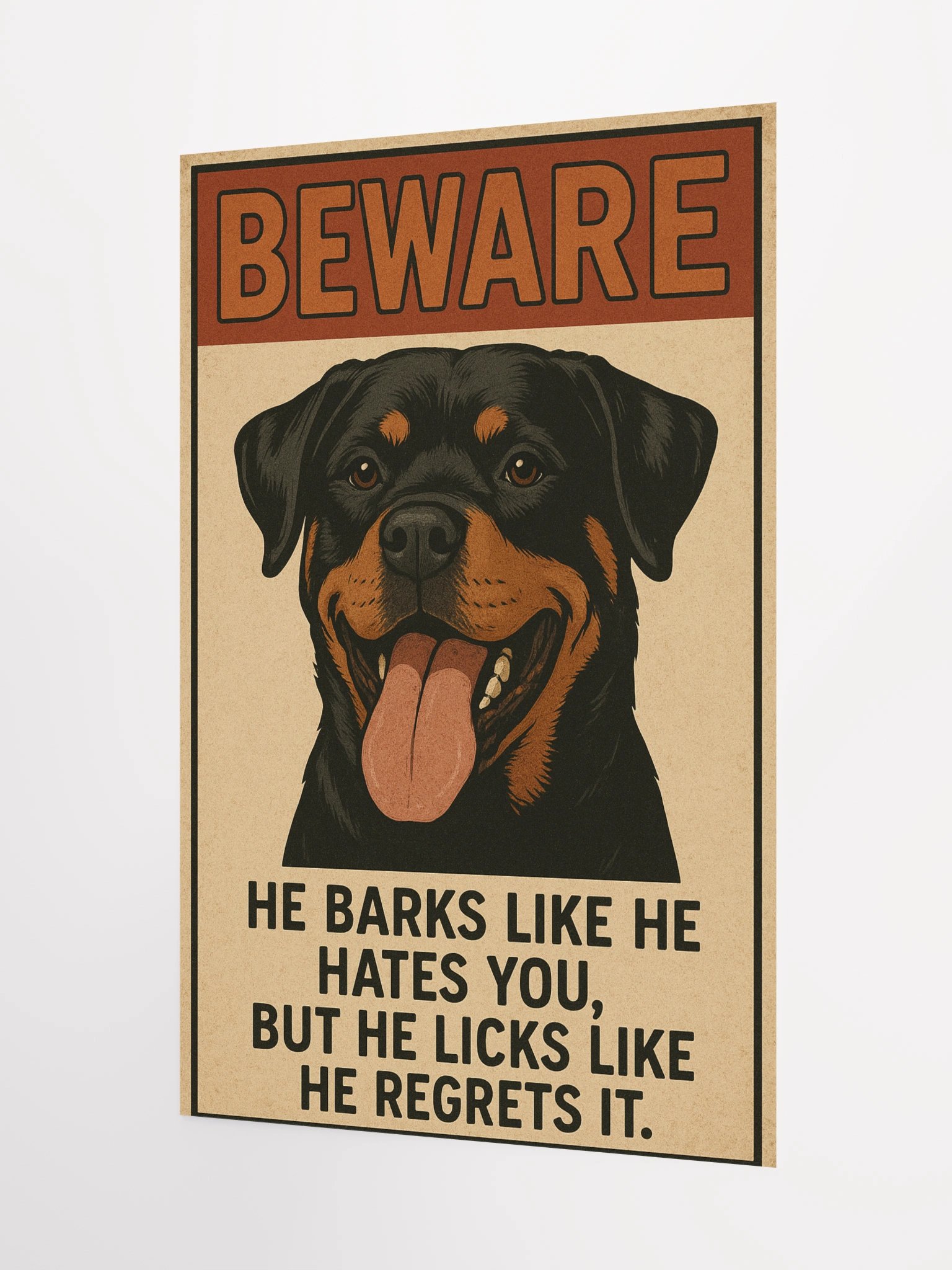 Barking Rottweiler Poster product image (8)
