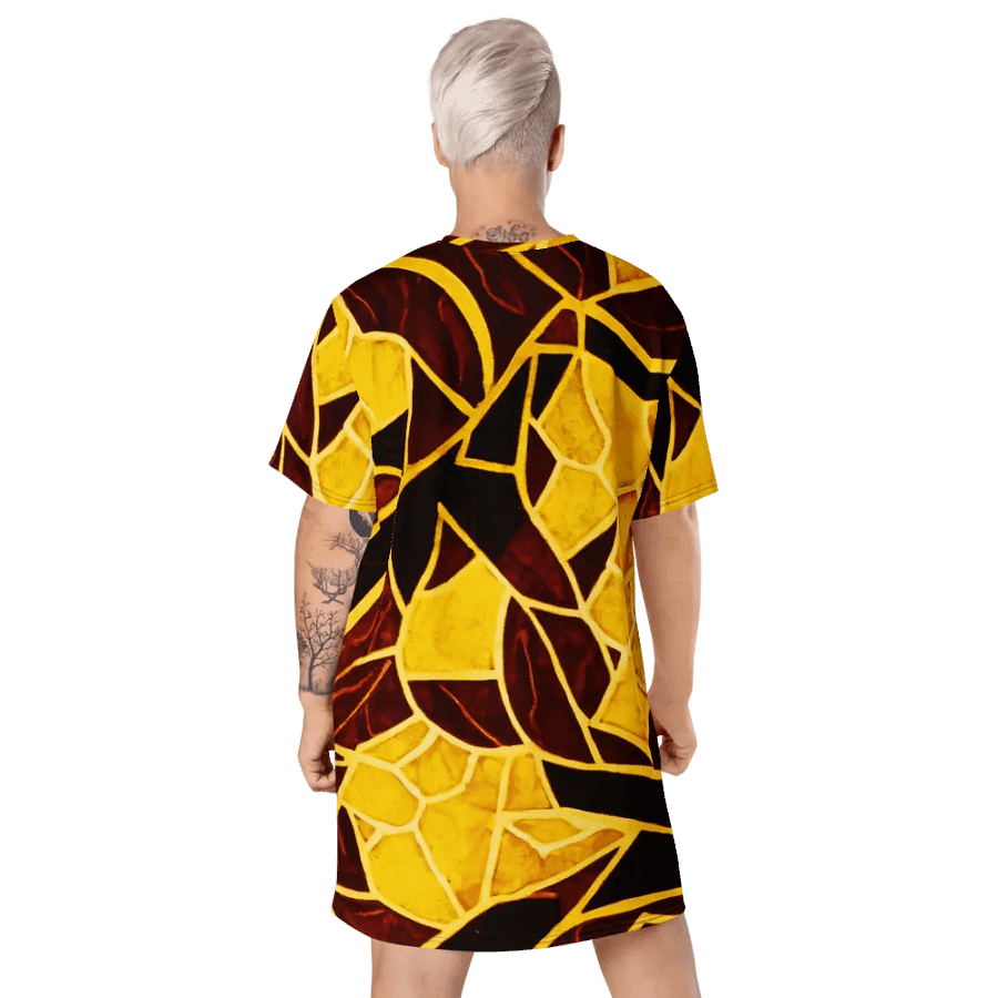 Abstract Leaves T Shirt Dress product image (10)