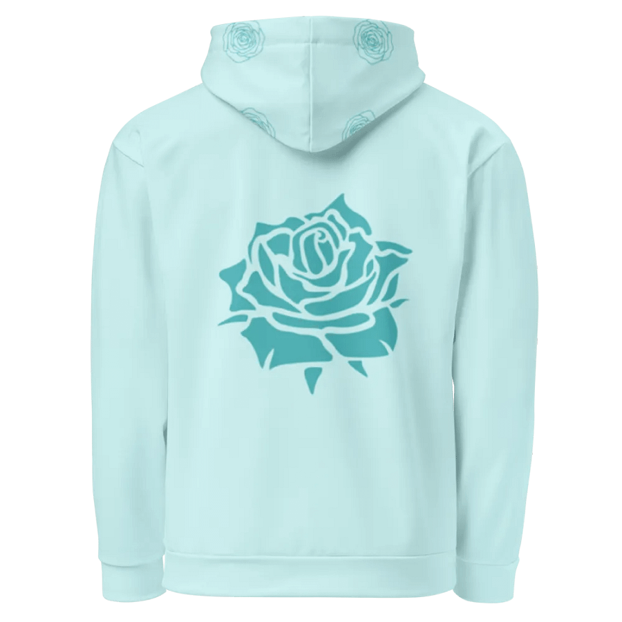 Orm Kornnaphat Rose Design Unisex Hoodie (Blue) product image (9)
