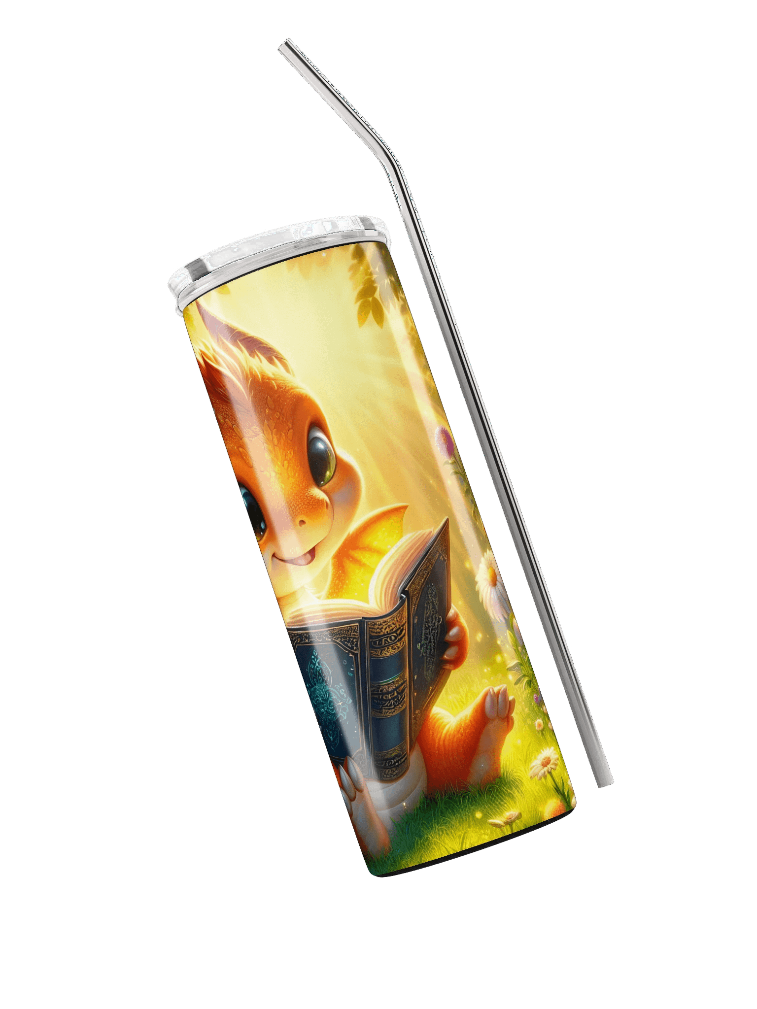 Not for Bookworms - Book Dragons Only (Gold) 20 oz. Tumbler product image (6)