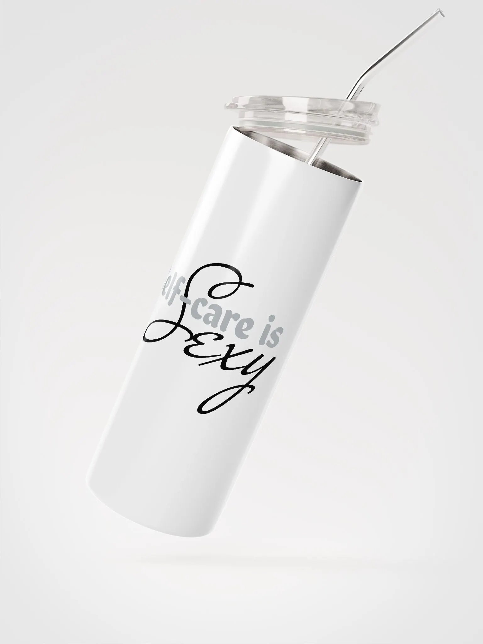 Self-care is sexy - Bottle With Straw product image (2)