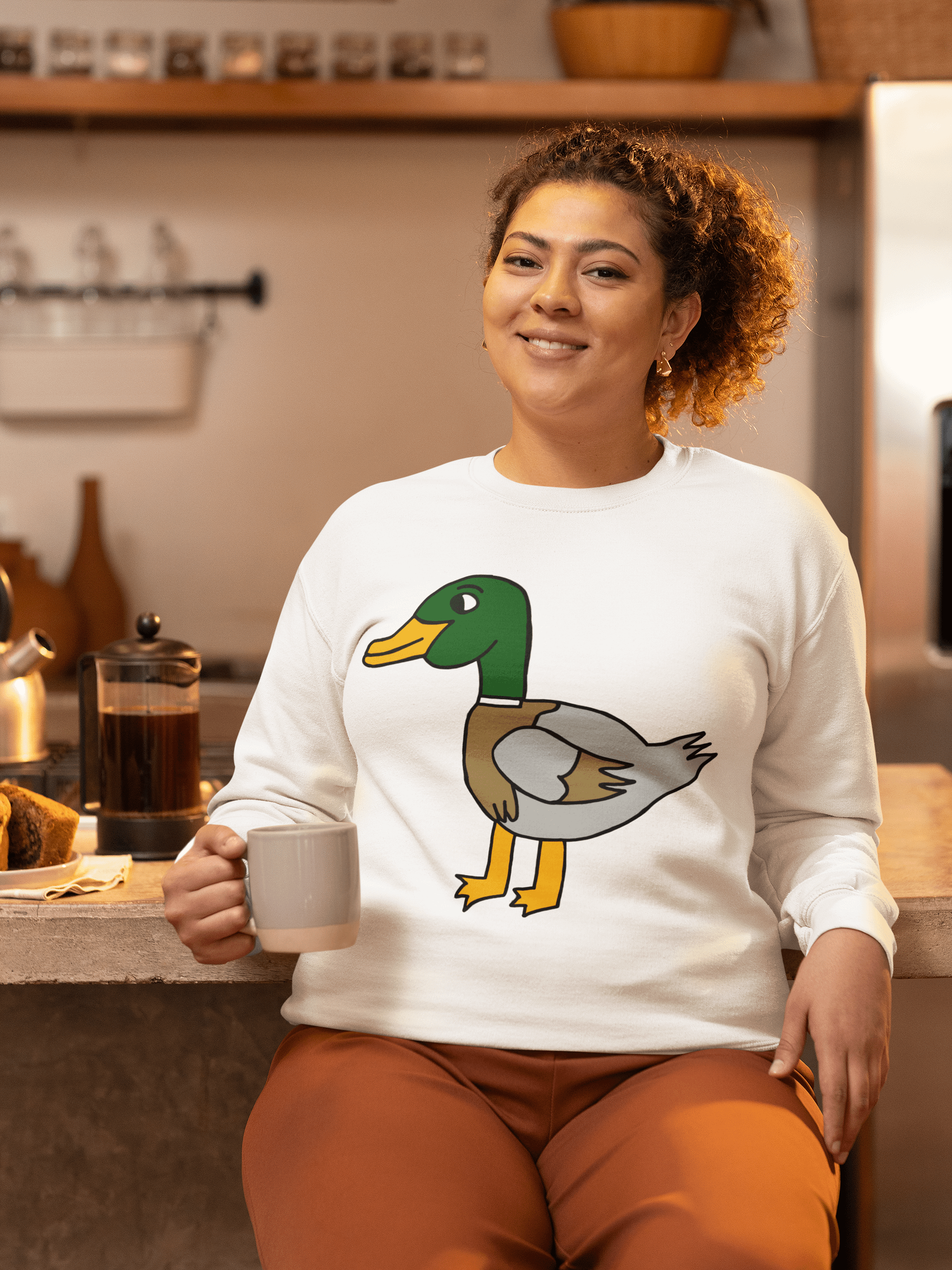 Quirky 'Feeling Just Ducky!' Long Sleeve Tee product image (1)