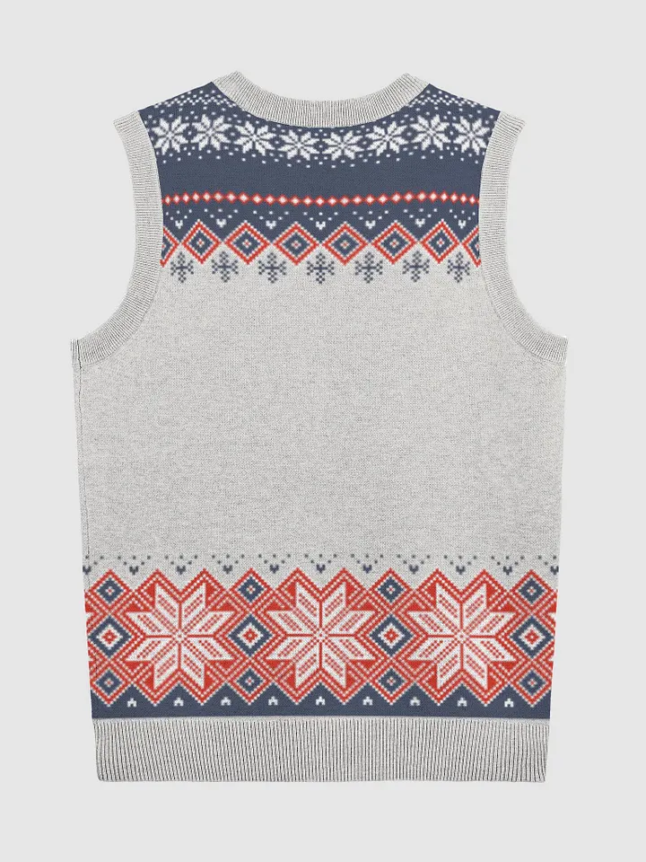 Snow Much Expression Knitted V-Neck Vest product image (2)