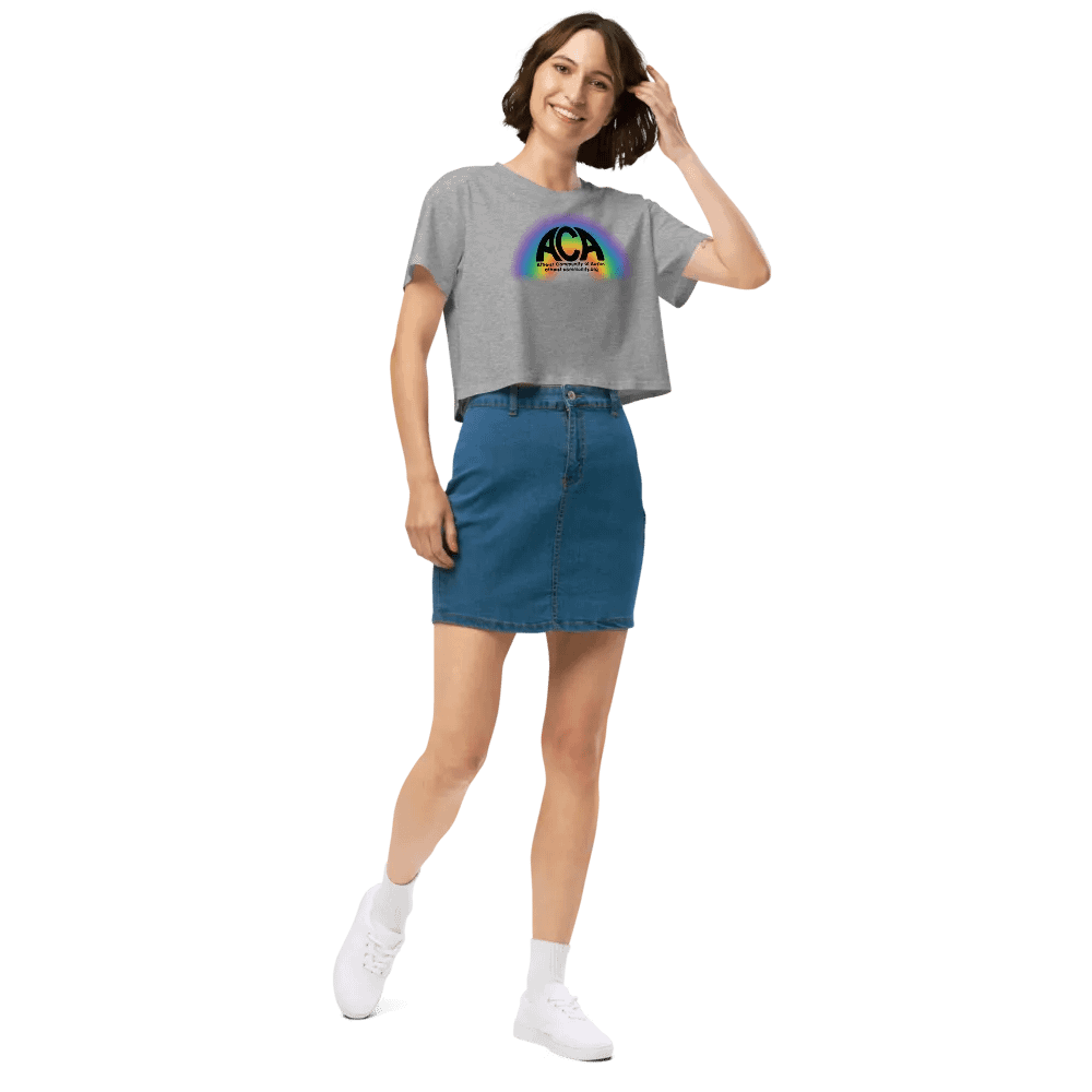 The Atheist Community of Austin Rainbow Crop Top product image (49)
