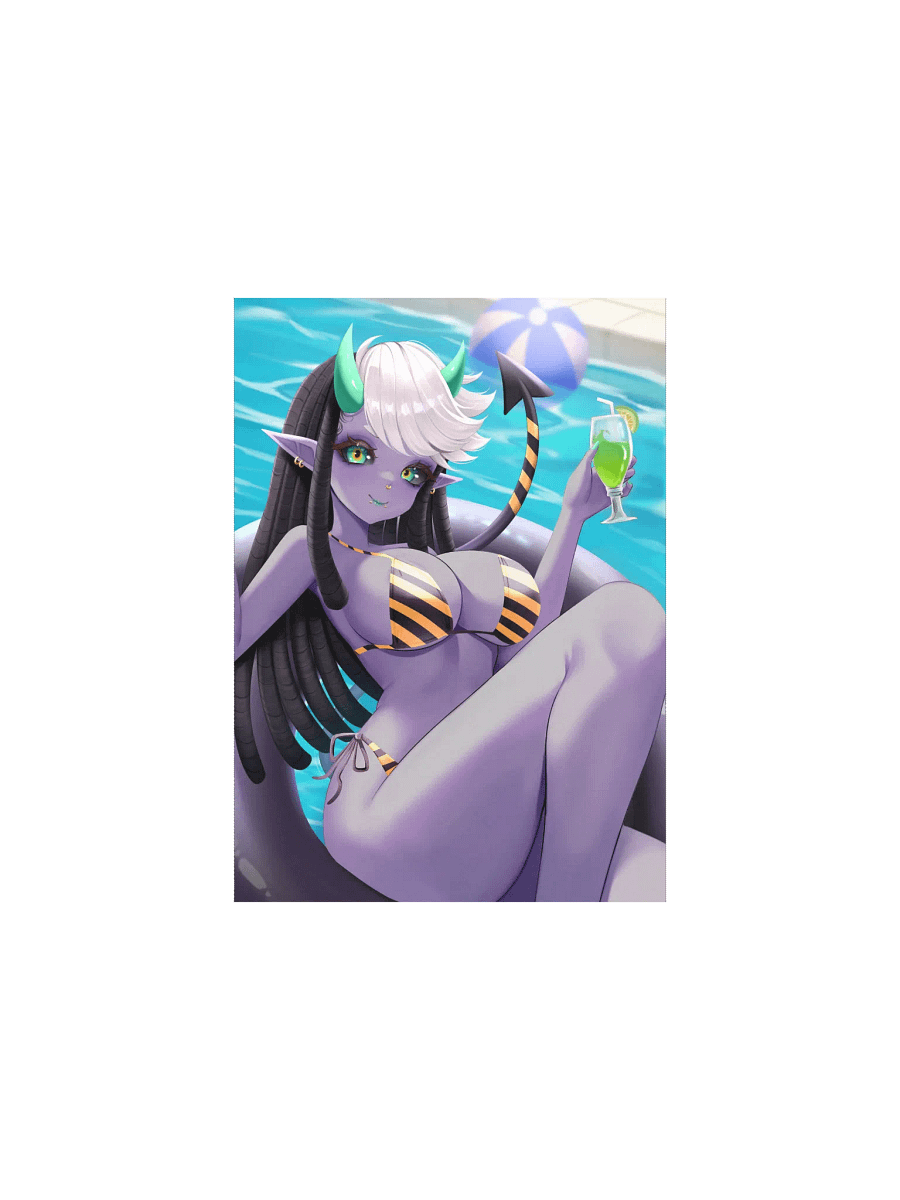 "Poolside Fun" Kimical Poster product image (1)