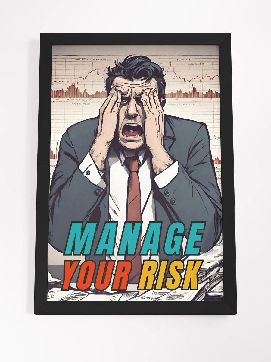 Inspirational Manage Your Risk Custom Artwork Framed product image (4)