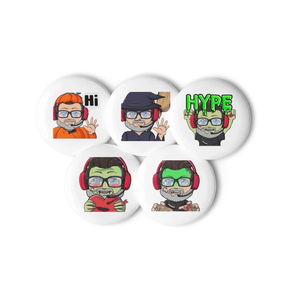 Halloween Ricky Pin Buttons product image (6)