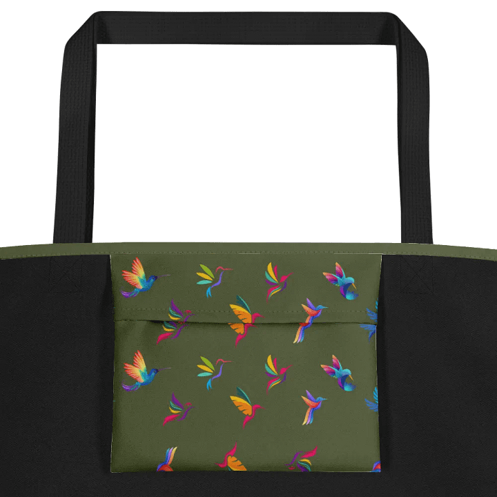 Rainbow Birds All-Over Tote Bag for hummingbird lovers product image (2)