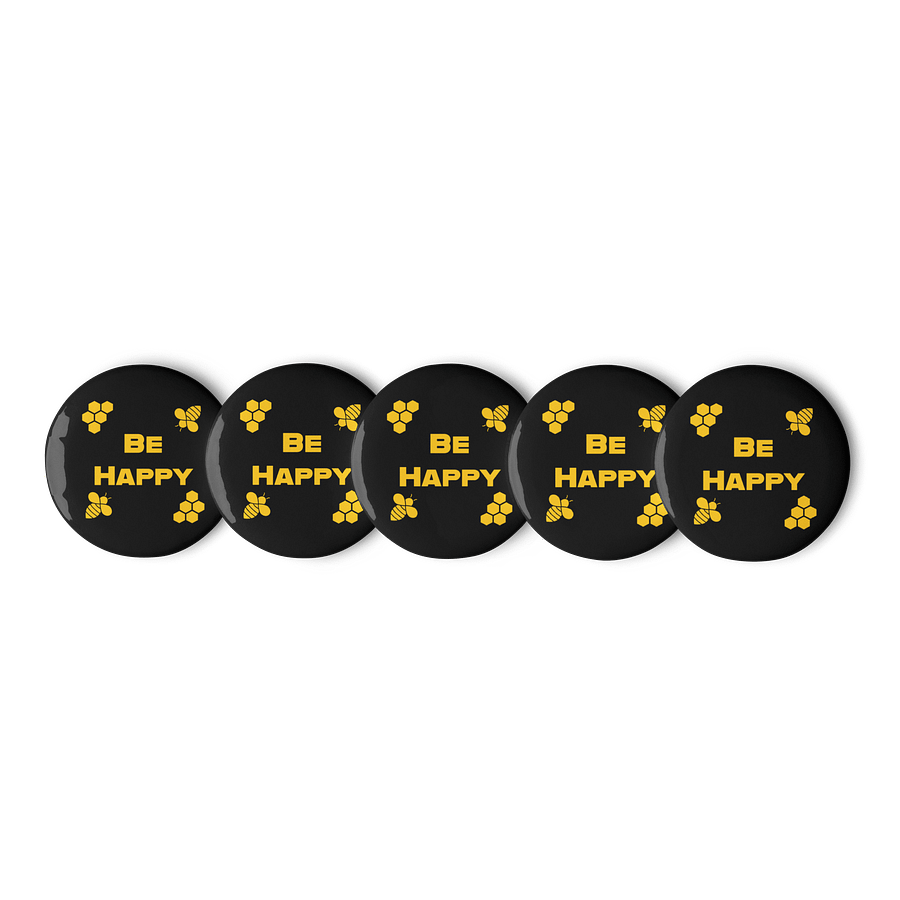 Be Happy Pin Badge product image (1)
