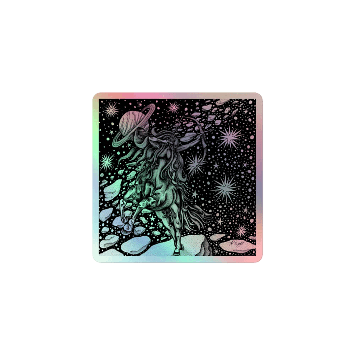 Sagittarius Zodiac, Holographic Sticker Sheet product image (1)