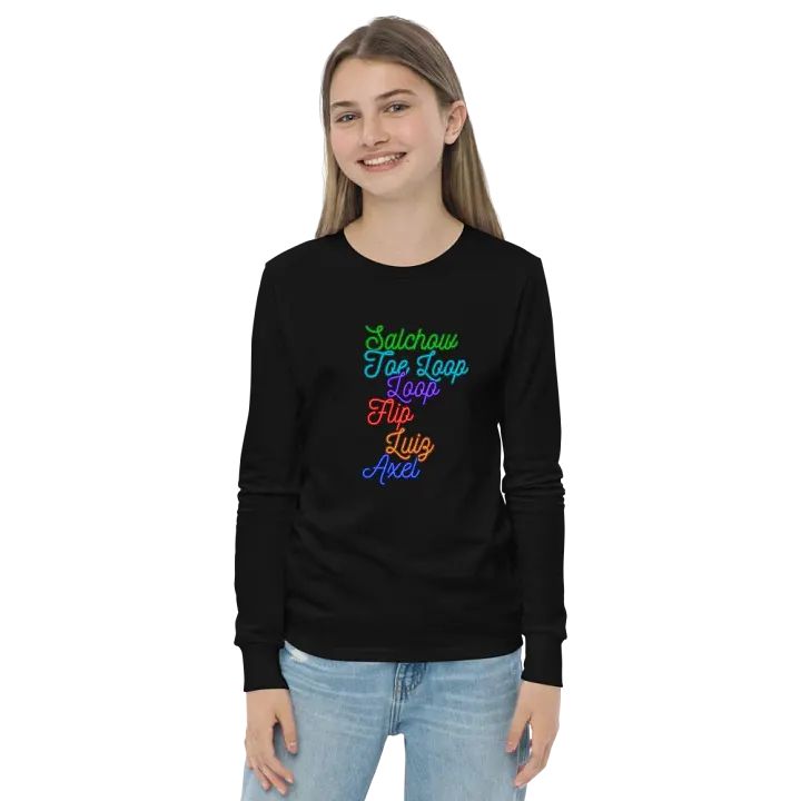 Neon Skate Jumps Youth Tee product image (2)