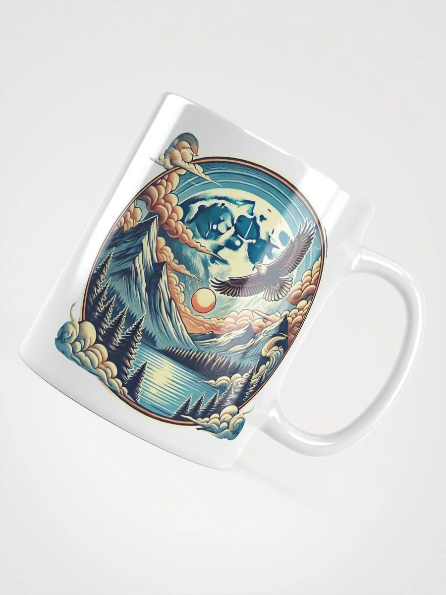 Sleek White Glossy Ceramic Mug product image (2)