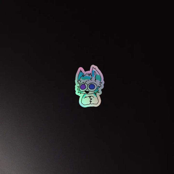Fisk Pwease Holographic Sticker product image (4)