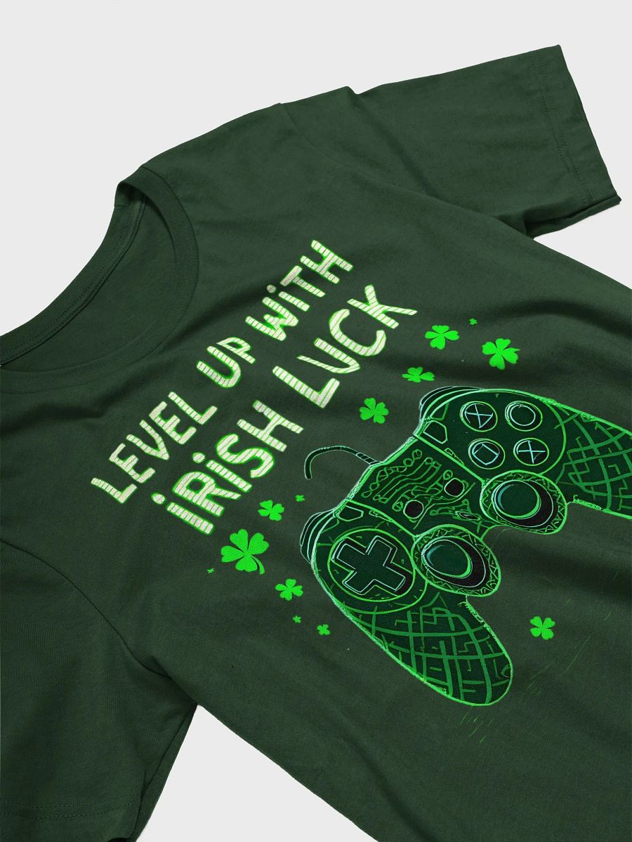 Level Up with Irish Luck | St. Patrick’s Day Gaming T-Shirt for Gamers product image (17)
