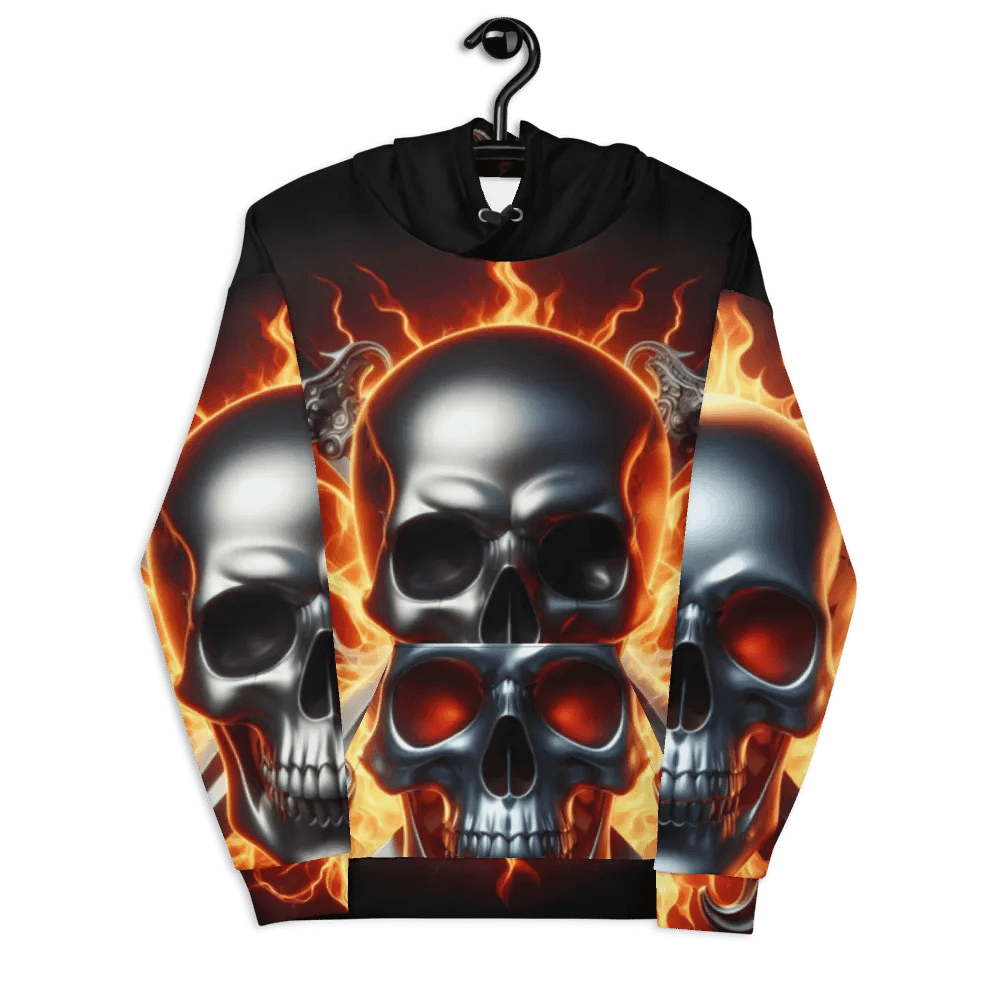 Reclaimed Fury - Unisex Skull Hoodie #26 product image (7)