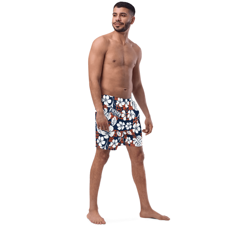 Fuckery Offroad Mens Hawaiian Shorts - Blue/Orange product image (6)