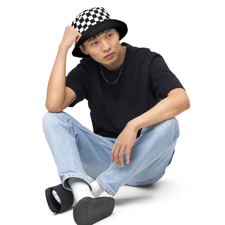 Black And White Checkered Hat product image (1)