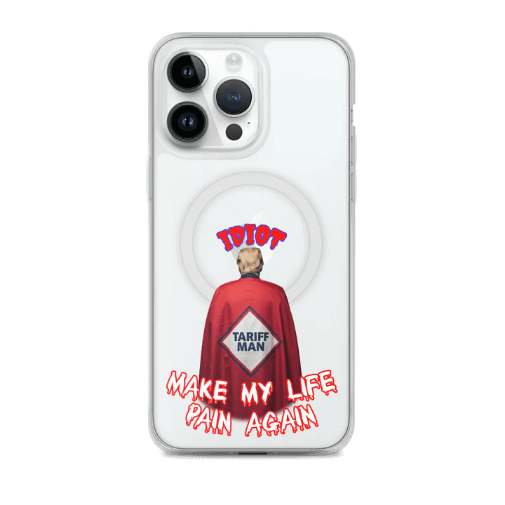 IDIOT TARIFF MAN iPhone® Clear Case product image (2)