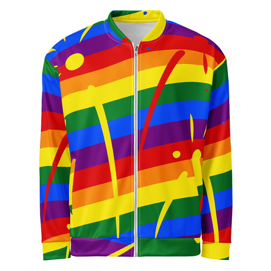 Rainbow Splash Bright Colorful Print Jacket product image (1)