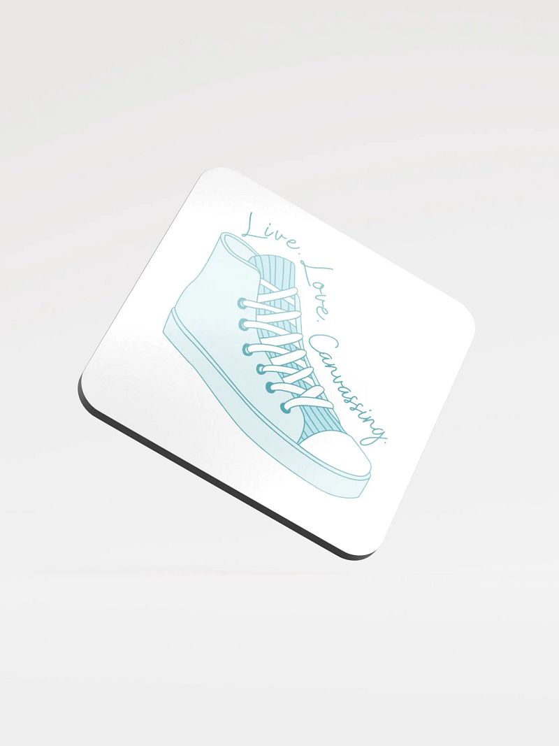 Live Love Canvassing Sneaker Coaster