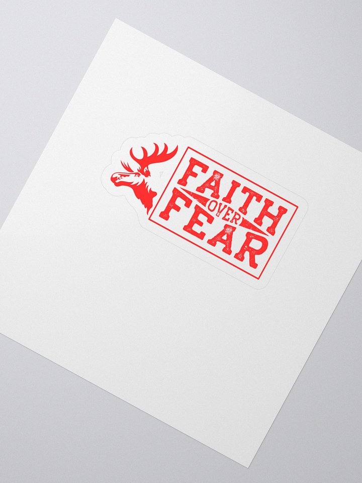 Fatih Over Fear - RED - Sticker product image (2)