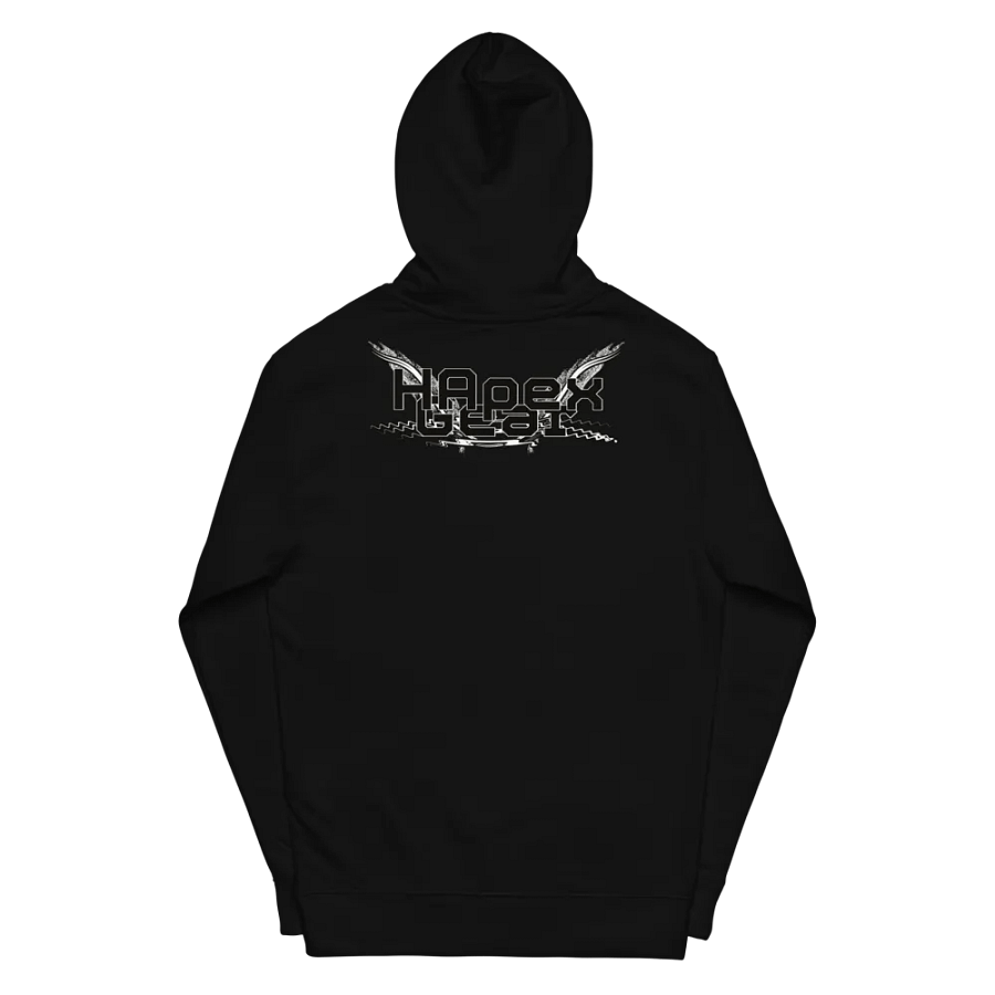 Midweight Hoodie - Embroidered - Wrist - Black HApex Gear White Logo product image (6)